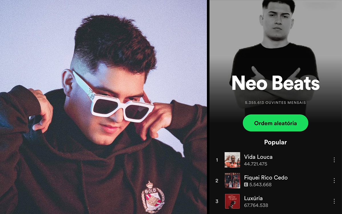 TOP 13 produtores com o maior número de ouvintes mensais no Spotify Brasil