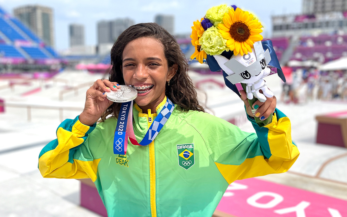Rayssa Leal medalha de prata nas Olímpiadas de Tóquio