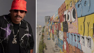 Rapper FBC faz show no Rua Walls 2021, no Rio de Janeiro, neste domingo (12)