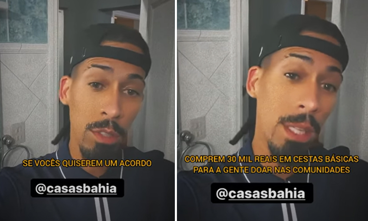 Young Mascka oferece acordo à Casas Bahia: "Comprem 30 mil reais em cestas básicas, que eu não entro com o processo"