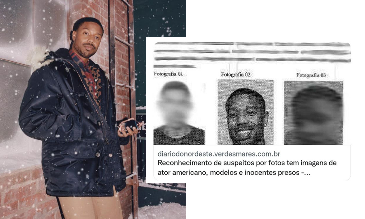 Foto de Michal B Jordan aparece na lista de procurados da polícia do Ceará