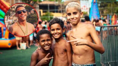 MC Poze realiza evento para crianças no Campo da Fazendinha no CPX