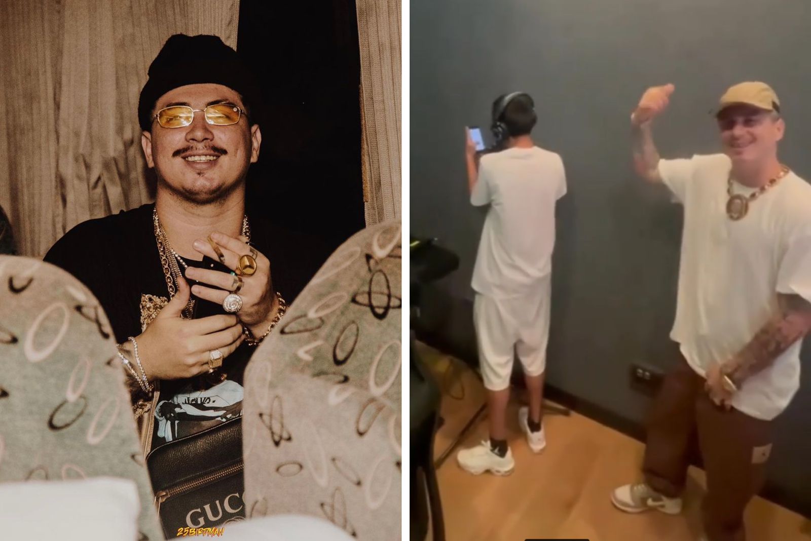Felp22 dá oportunidade a jovem artista colombiano e o convida para gravar em estúdio da Warner Music, em Madrid