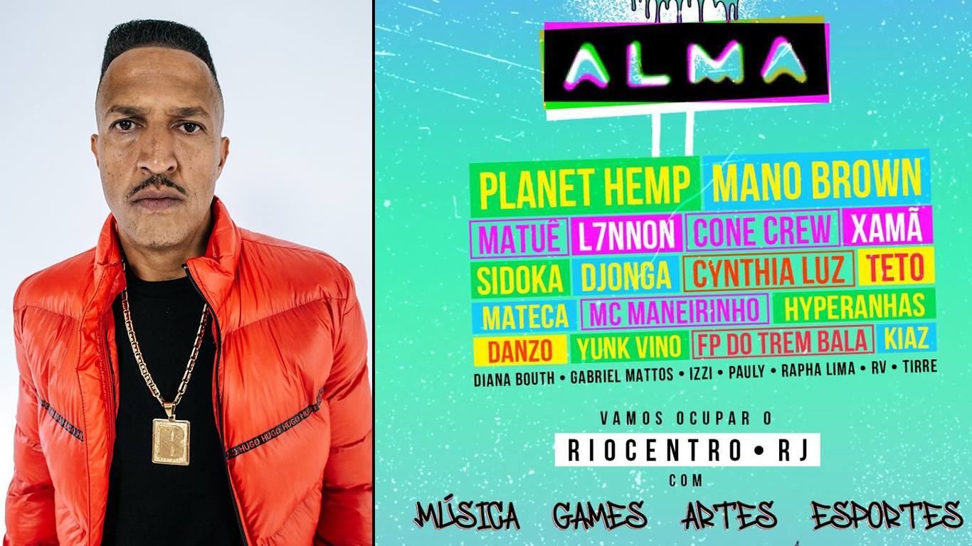 Com Mano Brown, Planet Hemp, Skate, Arte, Games e Grafitti, a 1ª edição do ALMA Festival acontece neste sábado (4), no Riocentro