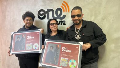 FBC, VHOOR e Izabel Marigo (executiva da ONErpm)/Créditos: ONErpm