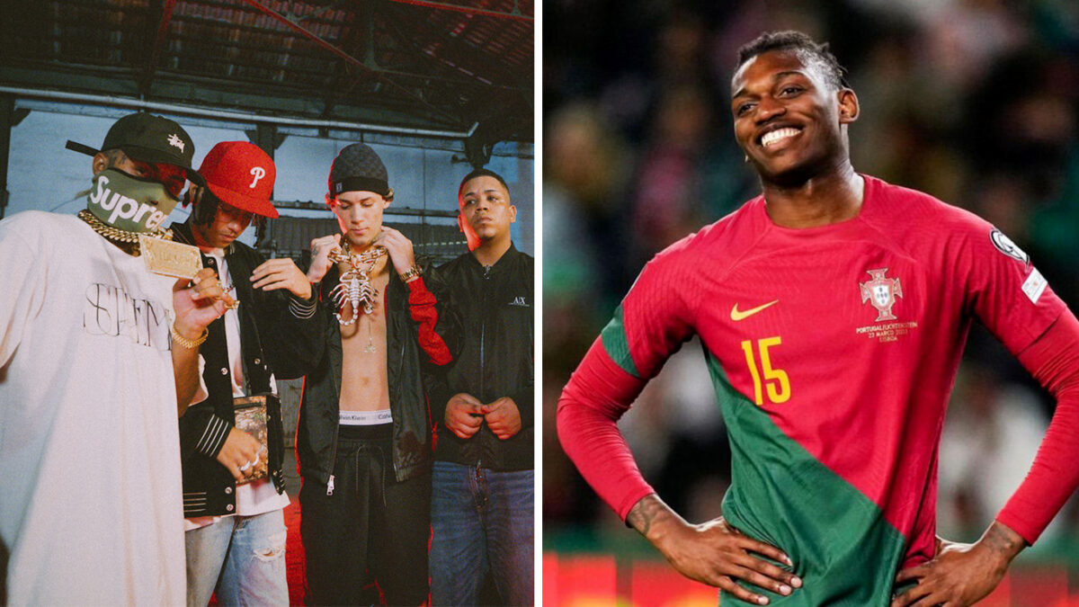 Rafael Leão, atacante do Milan, aparece ouvindo "Assault - Joias no Pulso" da Mainstreet