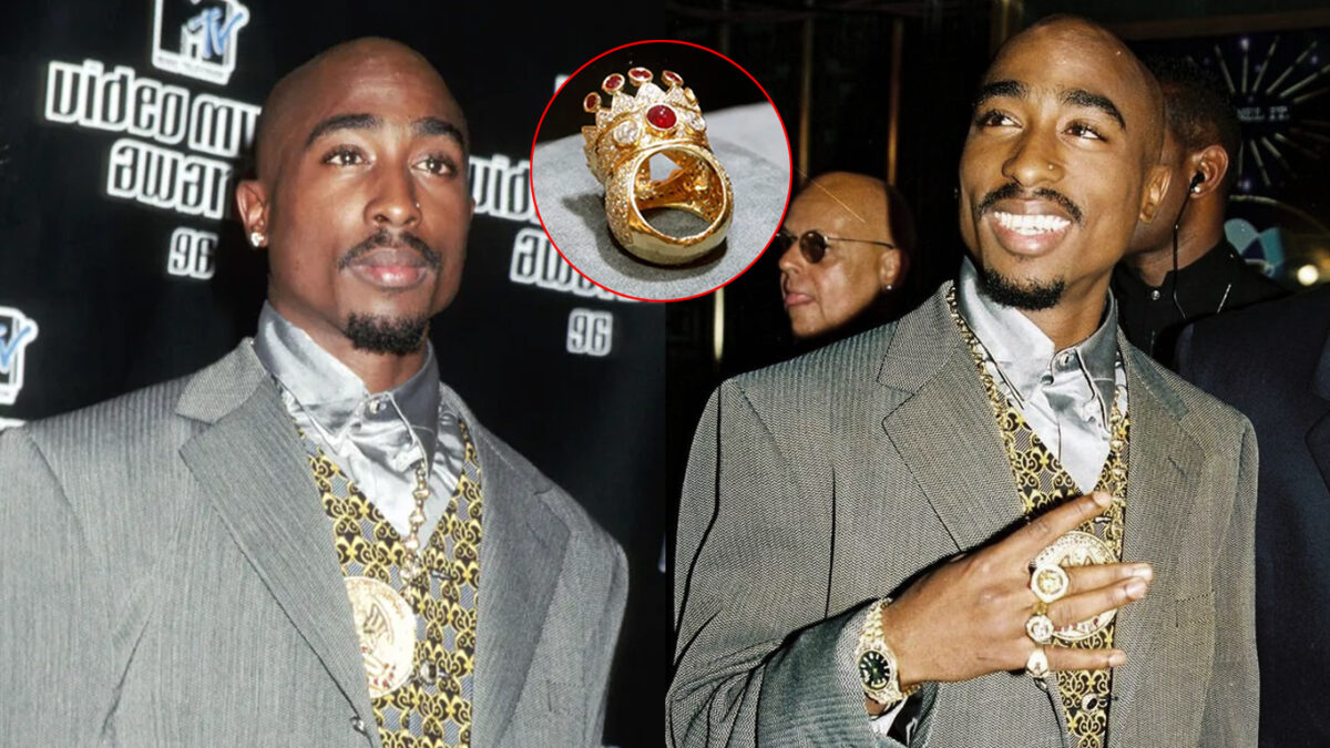 Anel personalizado de Tupac Shakur, é vendido por mais de U$1 milhão em leilão nos EUA