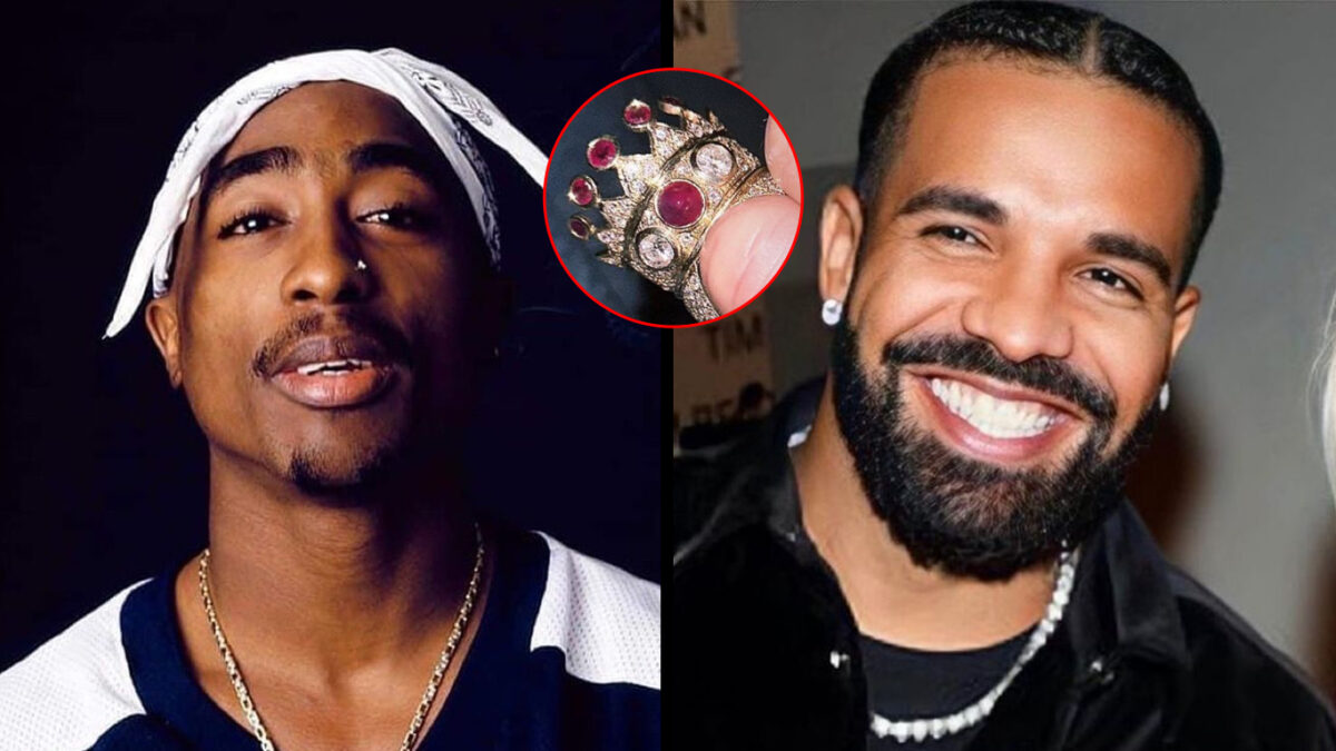 Drake compra anel que pertenceu a Tupac, por US$ 1 milhão em leilão nos EUA