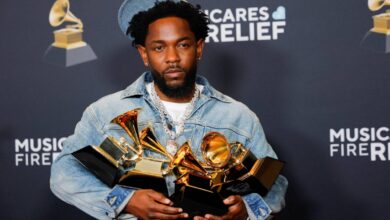 Kendrick Lamar de all jeans faz sucesso entre fashionistas