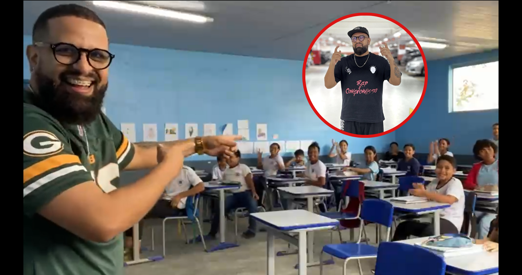 Professor usa Hip Hop e Funk para ensinar Geografia e viraliza nas redes