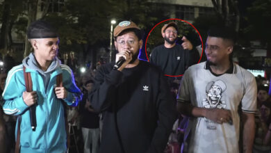 Emicida aparece de surpresa na Batalha da Matrix e manda freestyle icônico
