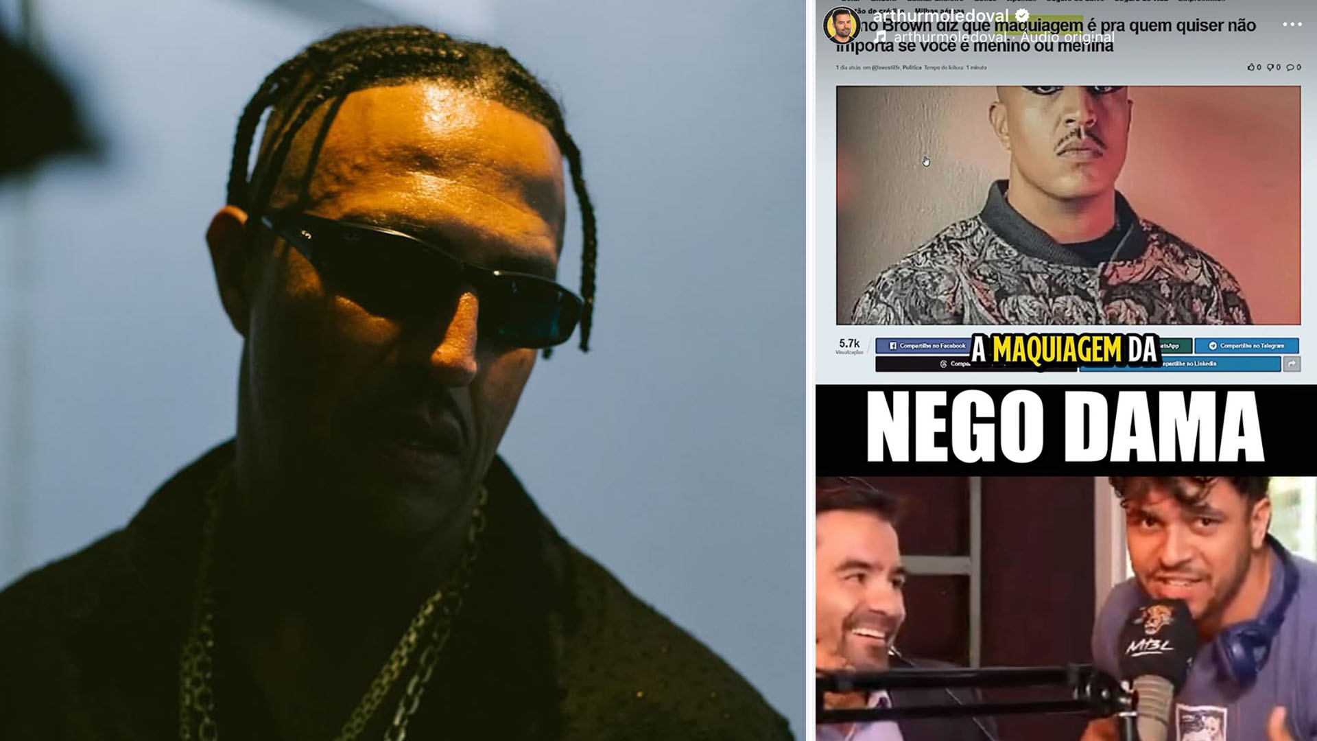 Mano Brown rebate fake news reagida por Arthur do Val e diz que ele é "uma vergonha"