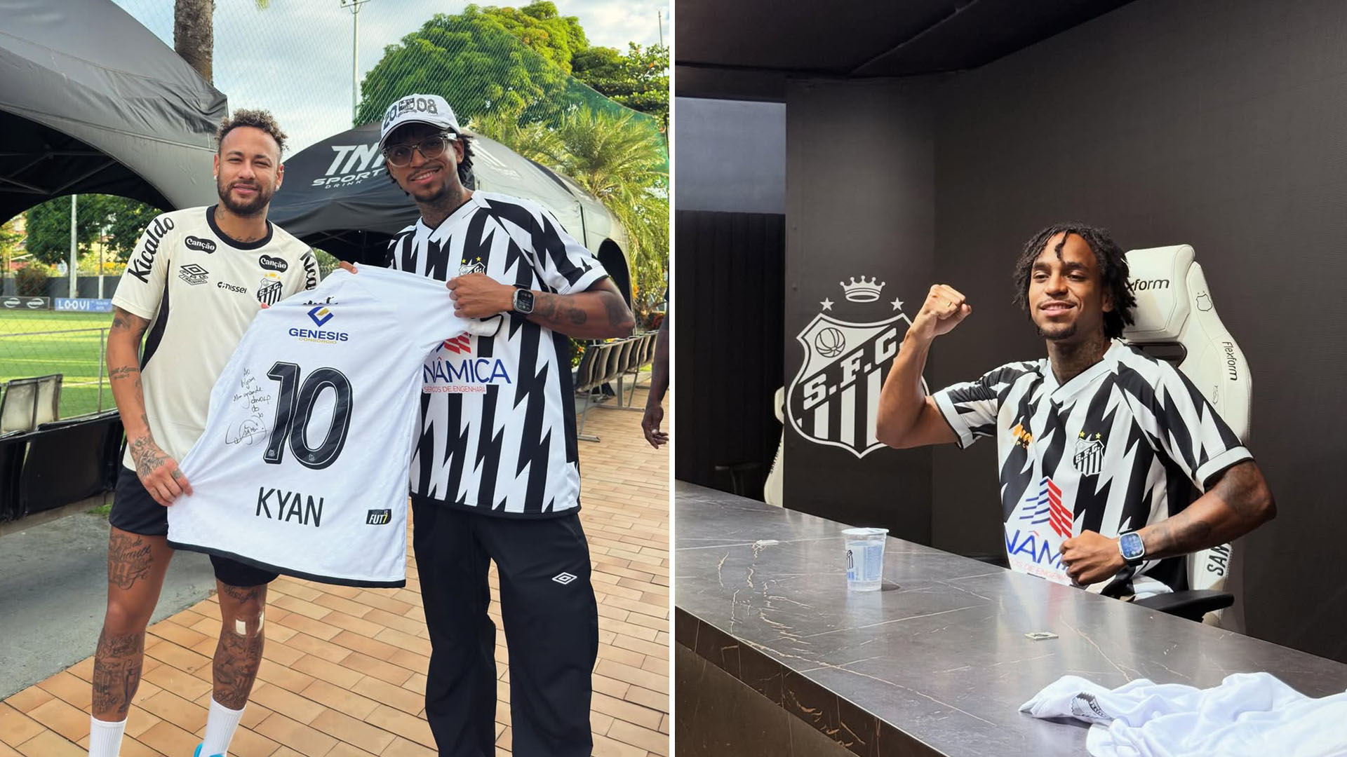 Kyan assina com o Santos Futebol Clube para o Fut7 e realiza sonho de infância