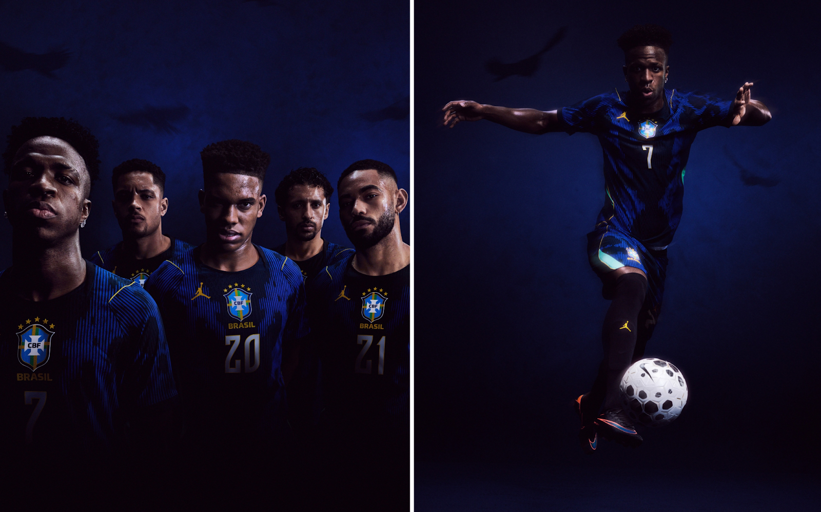 Jordan Brand e CBF fazem parceria histórica e revelam camisa 2 da Seleção Brasileira
