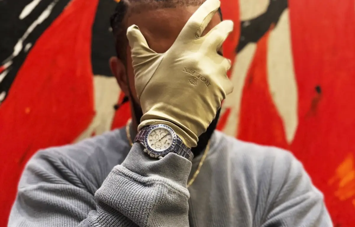 Drake com Rolex Cosmograph Daytona Ice Gradient