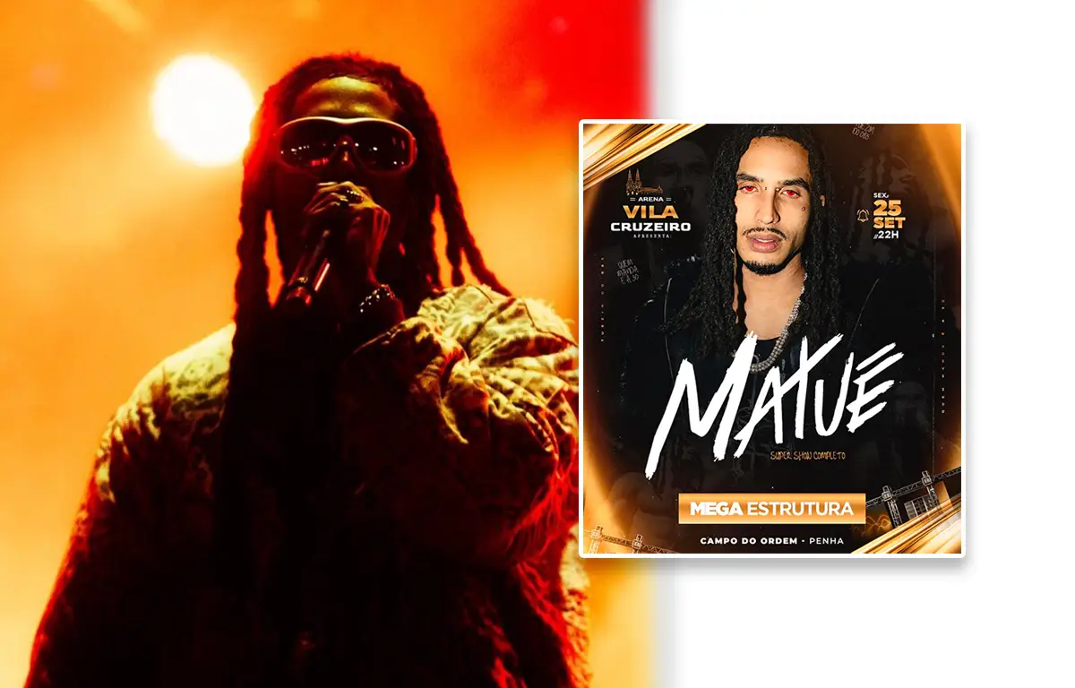 Matuê tem show confirmado no Complexo da Penha e camarotes esgotam antes da abertura das vendas