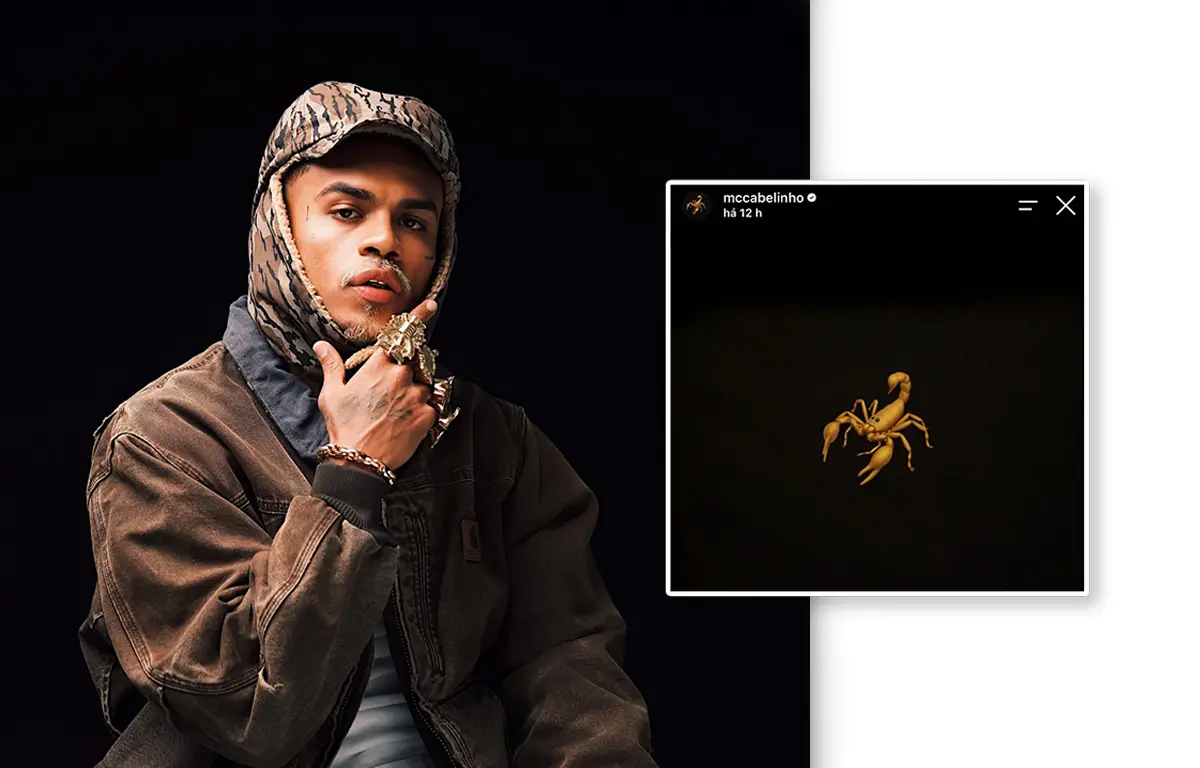 MC Cabelinho anuncia que o álbum "Escorpião" está finalizado; projeto chega em setembro!