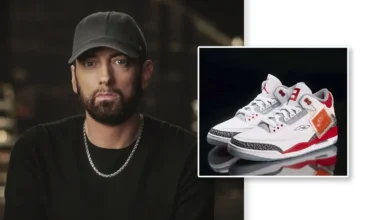 Eminem leiloa 117 pares de tênis e arrecada mais de US$ 480 mil para sua fundação