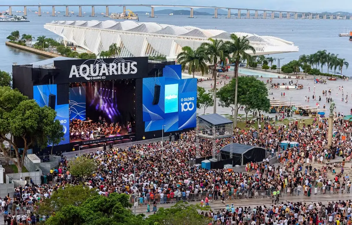 Projeto Aquarius reúne Emicida, Leci Brandão e Orquestra Sinfônica no Rio