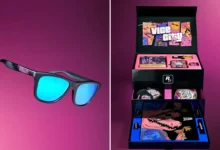 Edição de colecionador de GTA 6 com óculos Oakley, boné New Era e itens de Vice City