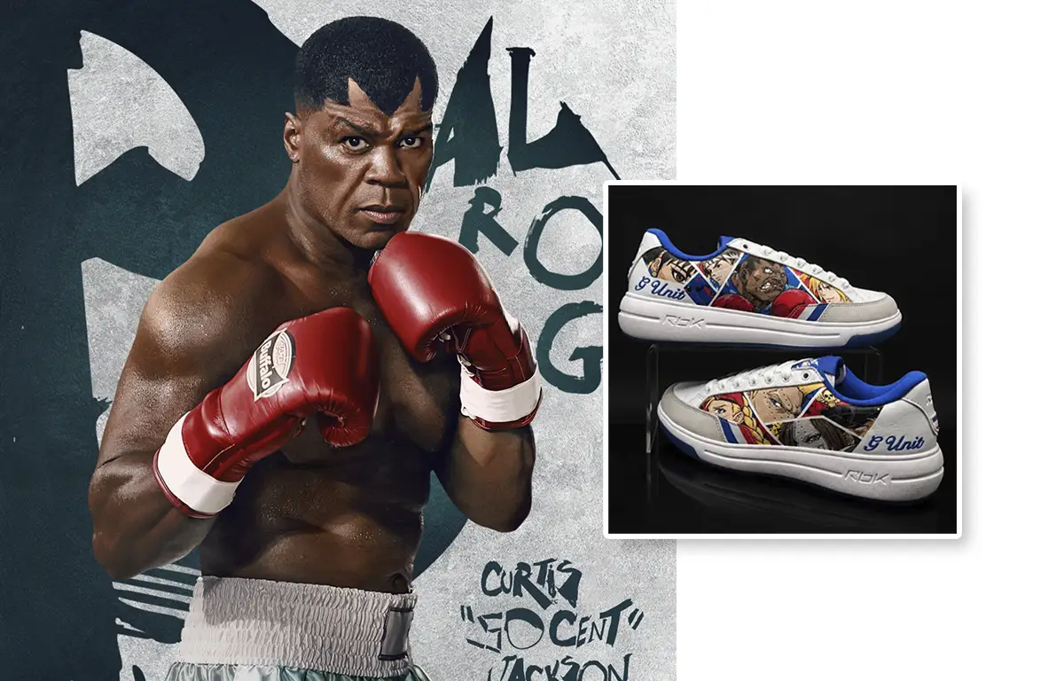 50 Cent apresenta novo Reebok G-Unit G6 personalizado com personagens de Street Fighter