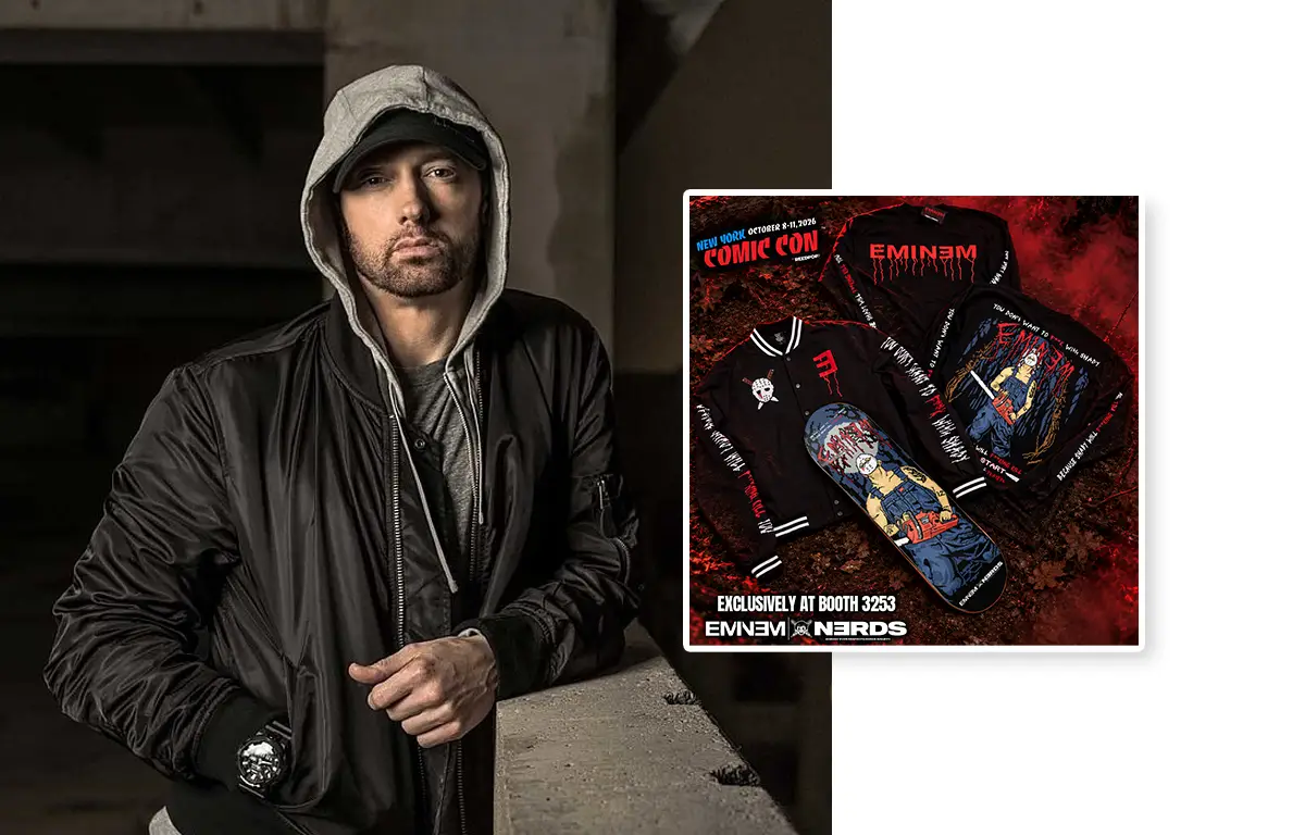 Eminem lança jogo inspirado em seu universo e coleção de streetwear com a NERDS Clothing