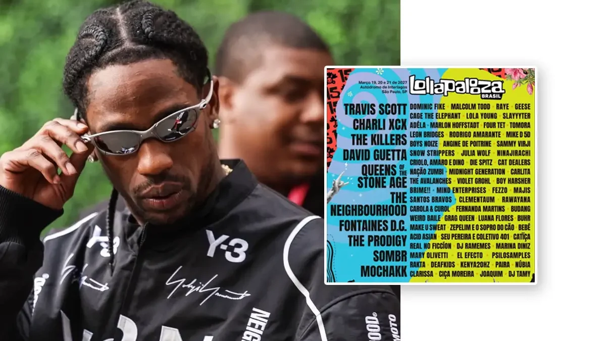 Lollapalooza 2027 anuncia line-up com Travis Scott, Criolo, Charli XCX e grandes nomes